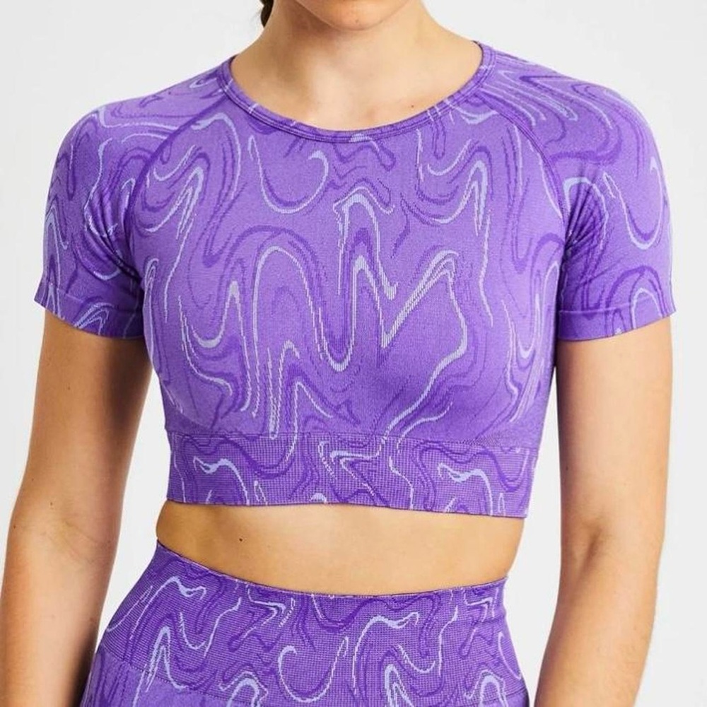 AYBL Velocity seamless crop top - purple size s